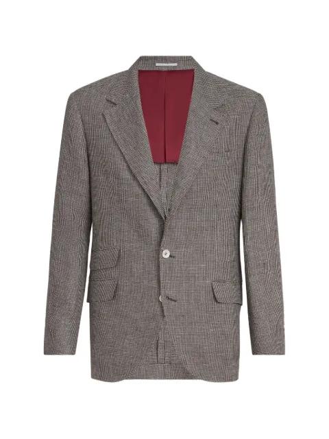 houndstooth blazer by BRUNELLO CUCINELLI