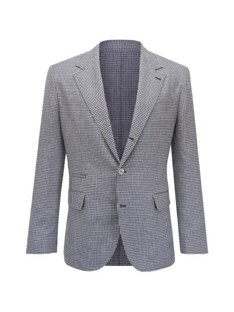 houndstooth button blazer by BRUNELLO CUCINELLI