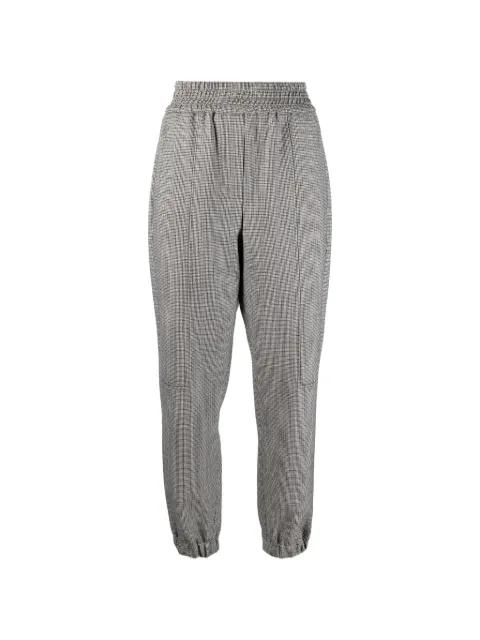 houndstooth elasticated-waist trousers by BRUNELLO CUCINELLI