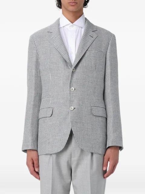 houndstooth-pattern blazer by BRUNELLO CUCINELLI
