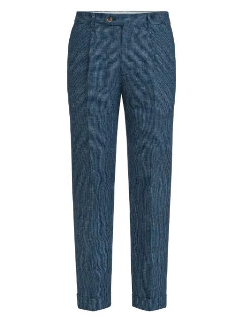 houndstooth pleated trousers by BRUNELLO CUCINELLI