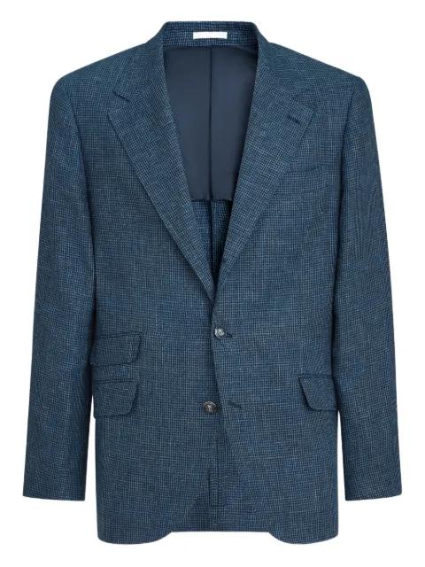 houndstooth single-breasted blazer by BRUNELLO CUCINELLI
