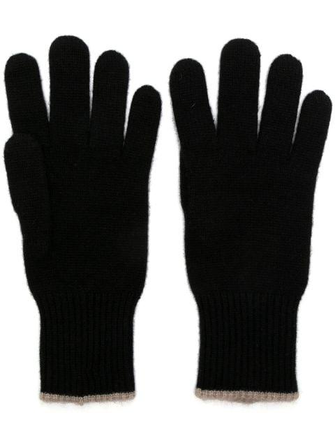 intarsia-knit cashmere gloves by BRUNELLO CUCINELLI
