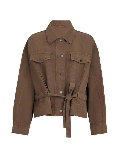 jacket in cotton and linen cover with monili by BRUNELLO CUCINELLI