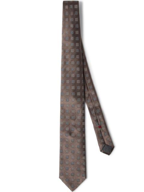 jacquard-woven silk tie by BRUNELLO CUCINELLI