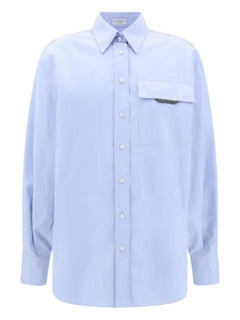 jewel-embellished pocket shirt by BRUNELLO CUCINELLI