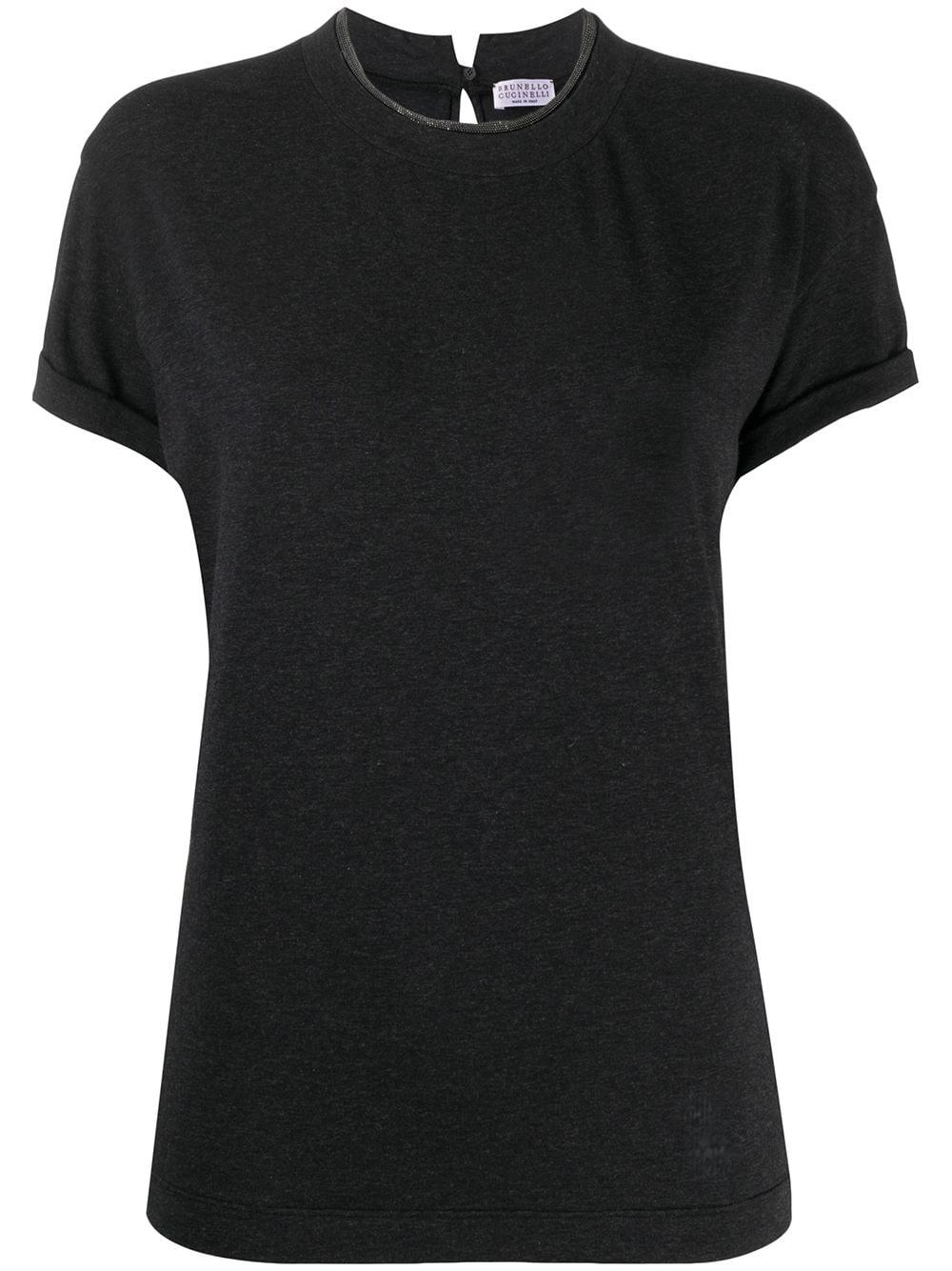 keyhole detail T-shirt by BRUNELLO CUCINELLI