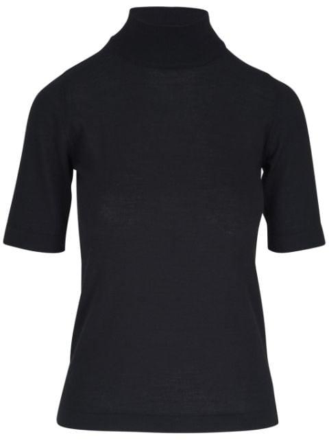 knitted cashmere-silk blend top by BRUNELLO CUCINELLI