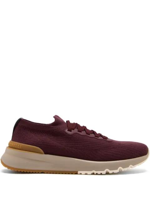 knitted lace-up sneakers by BRUNELLO CUCINELLI