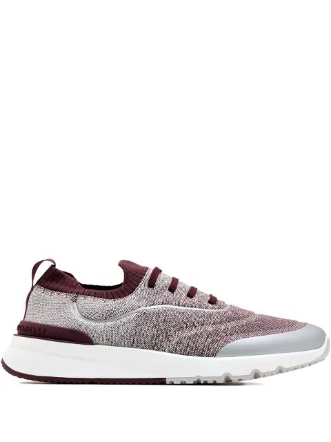 knitted trimmed sneakers by BRUNELLO CUCINELLI