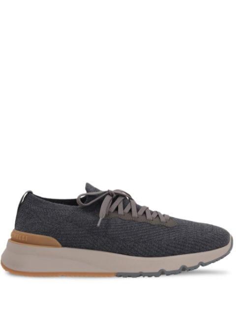 knitted-upper sneakers by BRUNELLO CUCINELLI
