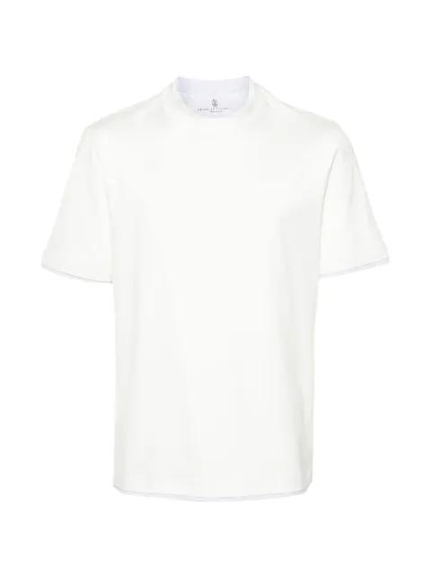 layered-detail T-shirt by BRUNELLO CUCINELLI