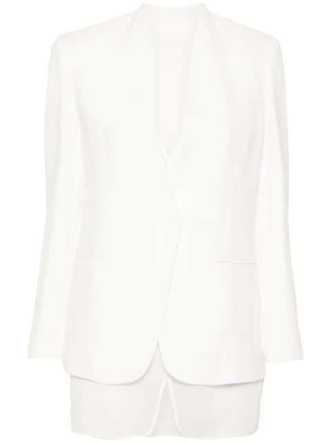layered single-breasted blazer by BRUNELLO CUCINELLI