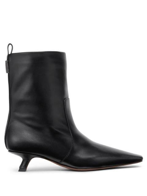 leather ankle boots by BRUNELLO CUCINELLI