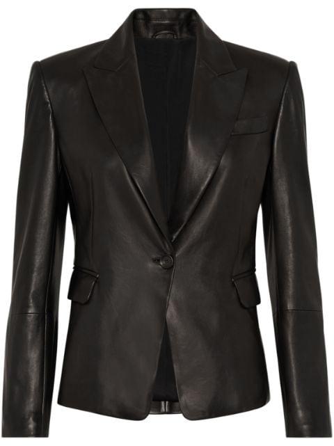 leather blazer by BRUNELLO CUCINELLI