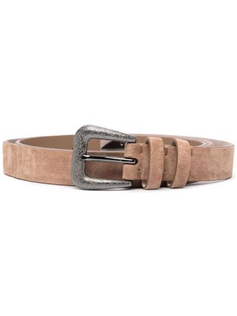 leather buckle belt by BRUNELLO CUCINELLI