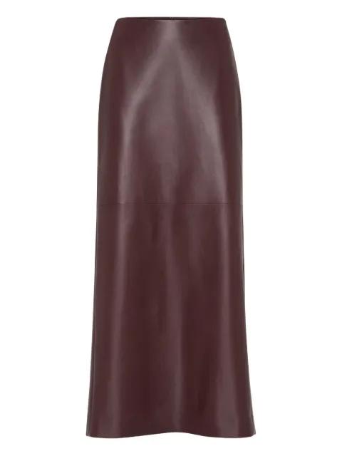 leather maxi skirt by BRUNELLO CUCINELLI