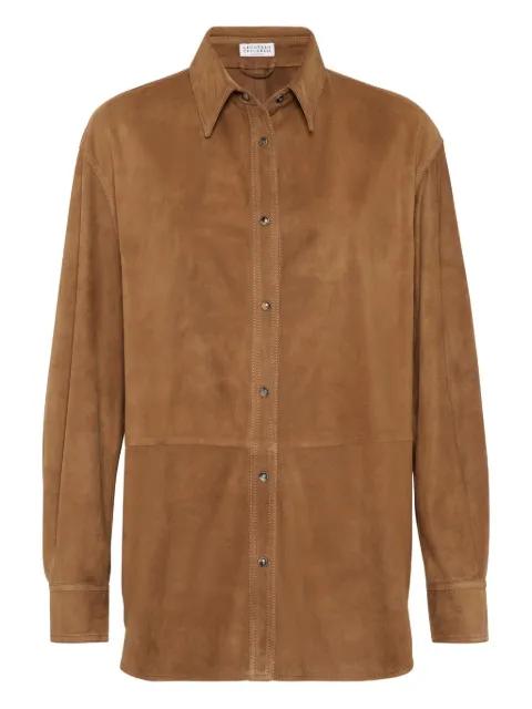 leather shirt by BRUNELLO CUCINELLI