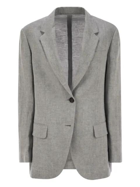 linen-blend blazer by BRUNELLO CUCINELLI