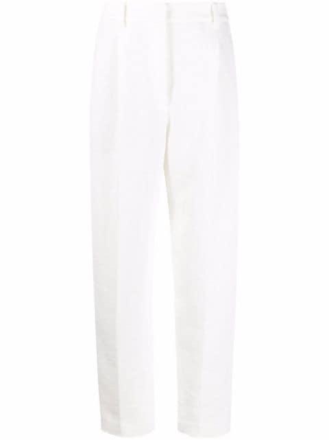 linen-cotton tapered trousers by BRUNELLO CUCINELLI