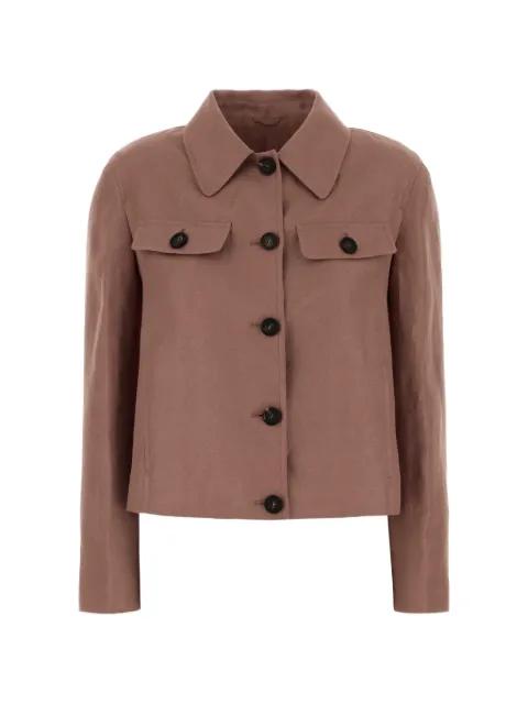 linen cropped jacket by BRUNELLO CUCINELLI