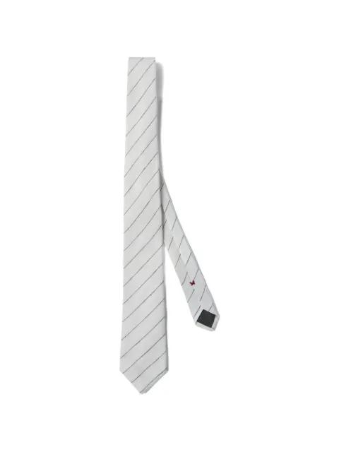 linen striped tie by BRUNELLO CUCINELLI