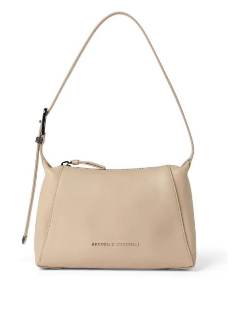 logo-debossed shoulder bag by BRUNELLO CUCINELLI