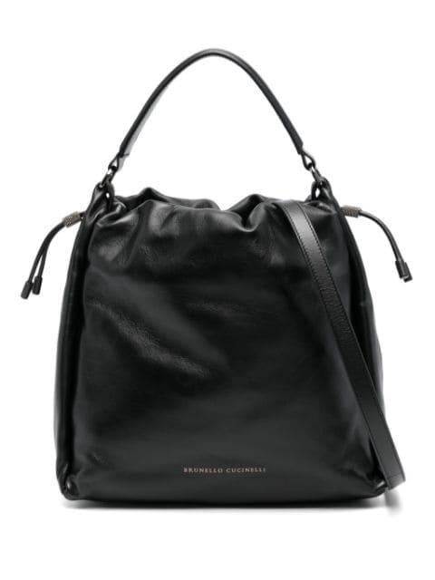 logo-debossed tote bag by BRUNELLO CUCINELLI