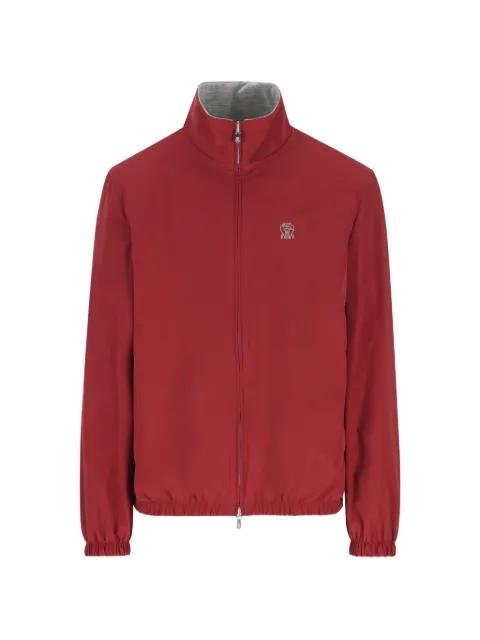 logo-detail jacket by BRUNELLO CUCINELLI
