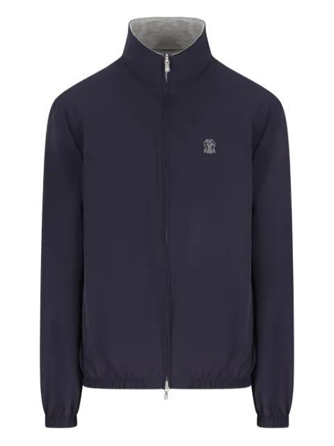 logo-detail jacket by BRUNELLO CUCINELLI