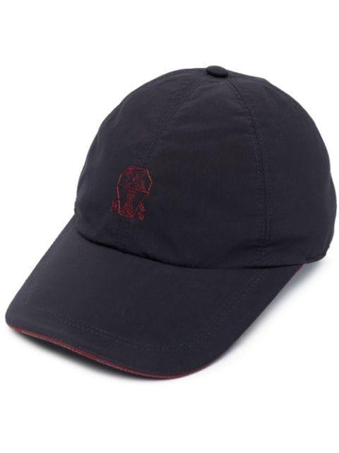 logo-embroidered adjustable-strap cap by BRUNELLO CUCINELLI