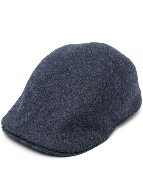 logo-embroidered flat cap by BRUNELLO CUCINELLI