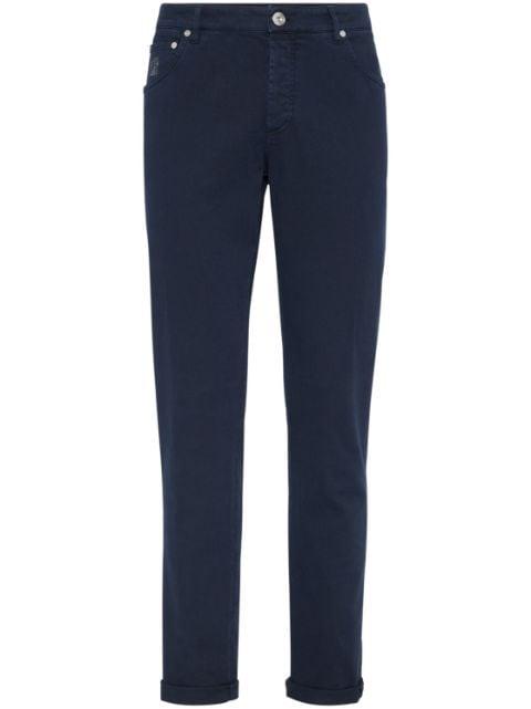 logo-embroidered jeans by BRUNELLO CUCINELLI