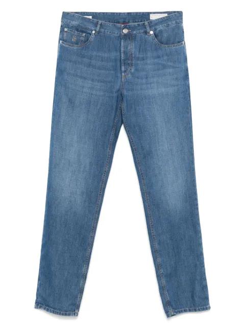 logo-embroidered jeans by BRUNELLO CUCINELLI