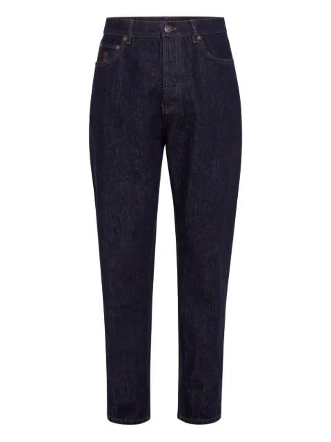 logo-embroidered jeans by BRUNELLO CUCINELLI