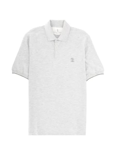 logo-embroidered polo shirt by BRUNELLO CUCINELLI