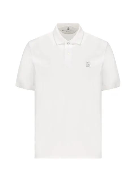 logo-embroidered polo shirt by BRUNELLO CUCINELLI