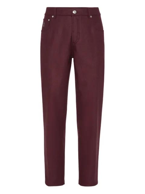 logo-embroidered trousers by BRUNELLO CUCINELLI