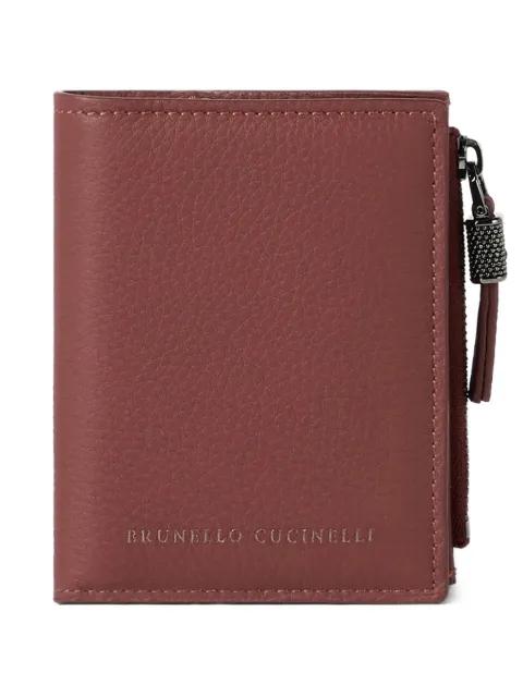 logo leather wallet by BRUNELLO CUCINELLI