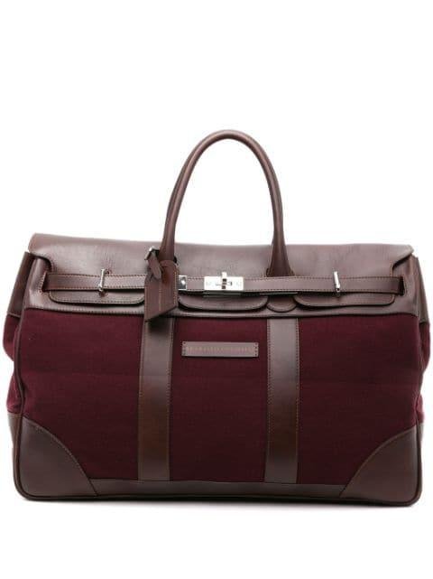 logo-patch foldover holdall by BRUNELLO CUCINELLI