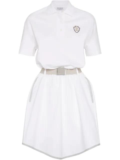 logo polo mini dress by BRUNELLO CUCINELLI