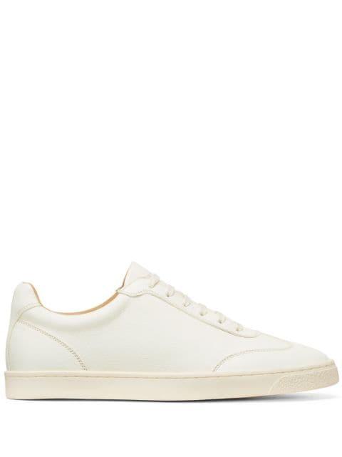 logo-print leather sneakers by BRUNELLO CUCINELLI