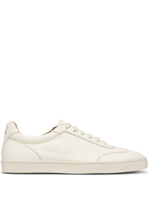 logo-print panelled low-top sneakers by BRUNELLO CUCINELLI
