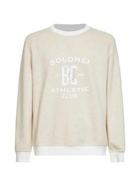 logo-print sweatshirt by BRUNELLO CUCINELLI