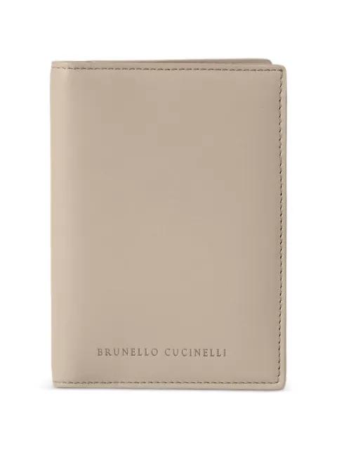 logo-stamp passport holder by BRUNELLO CUCINELLI