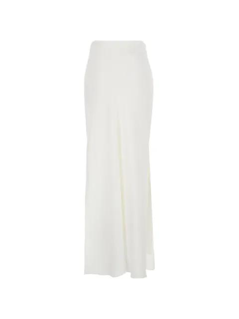 long satin side-slit skirt by BRUNELLO CUCINELLI