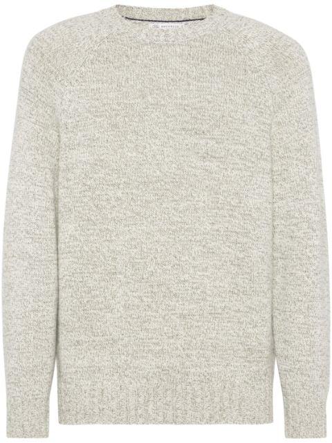 long-sleeve cashmere jumper by BRUNELLO CUCINELLI