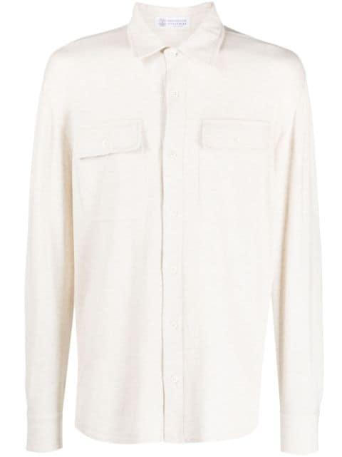 long-sleeve cotton shirt by BRUNELLO CUCINELLI