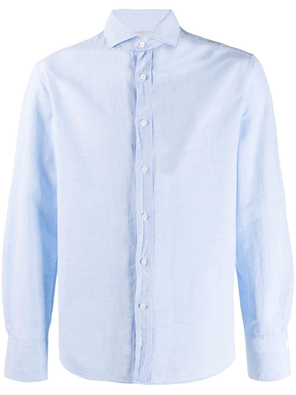 long-sleeve cotton shirt by BRUNELLO CUCINELLI