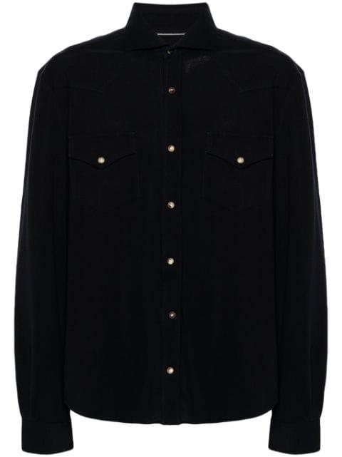 long-sleeve cotton shirt by BRUNELLO CUCINELLI